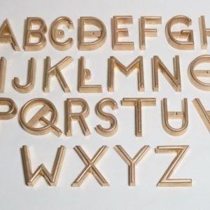 L & H Set of Letters (A-Z) Freeze Branding Irons